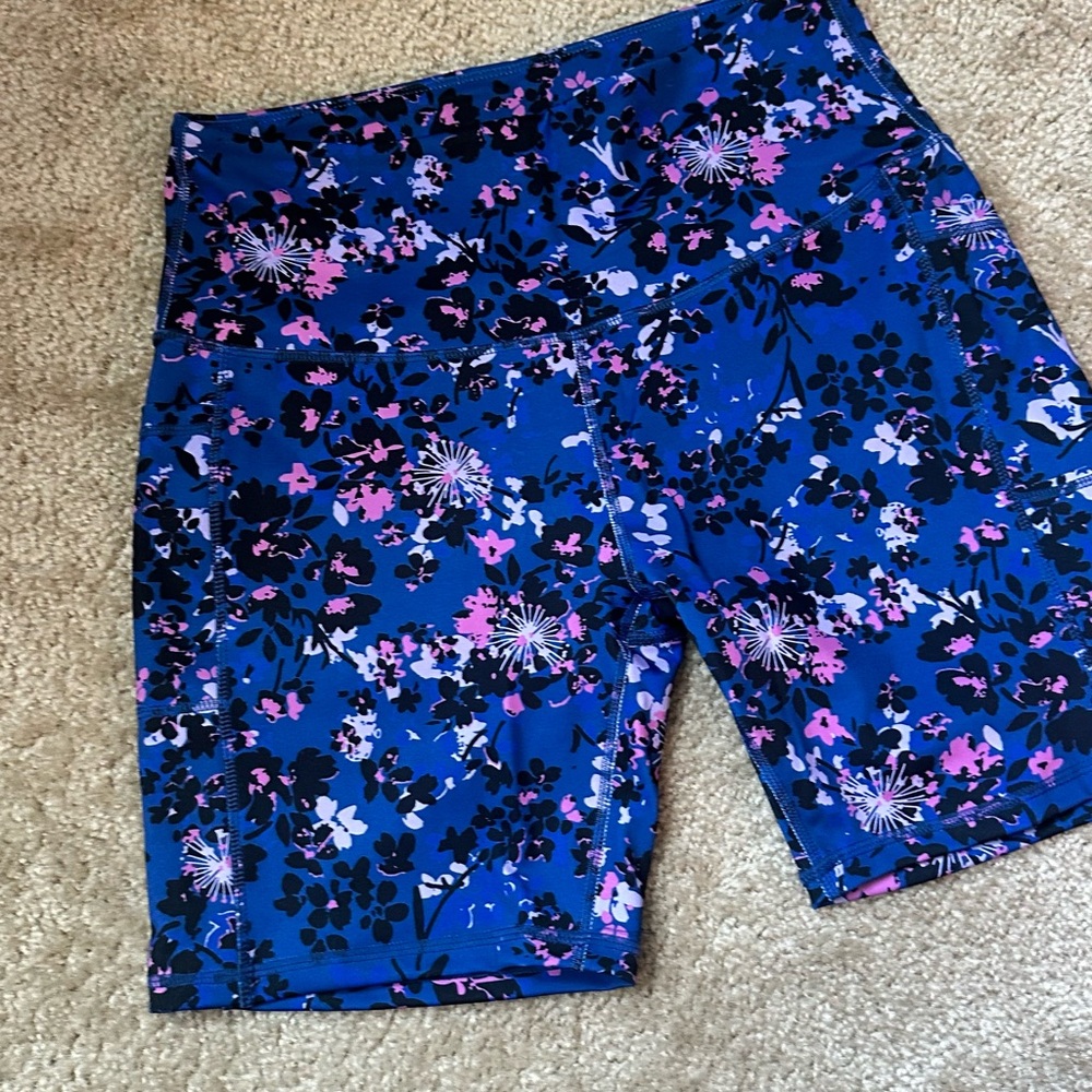 NWT Vibrant Floral Women's workout shorts